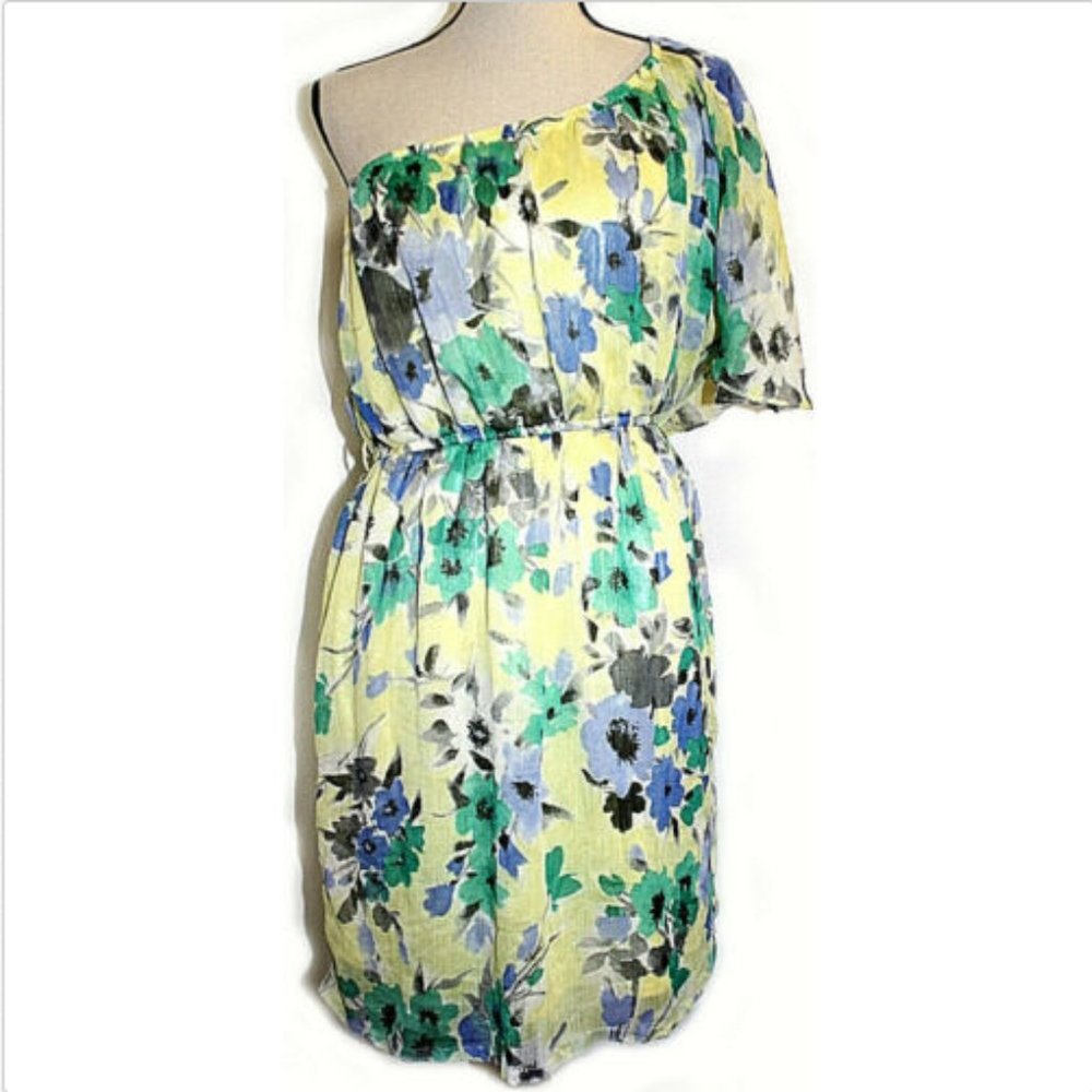 Susie Rose Junior XXL 19 Dress Yellow Floral Lined